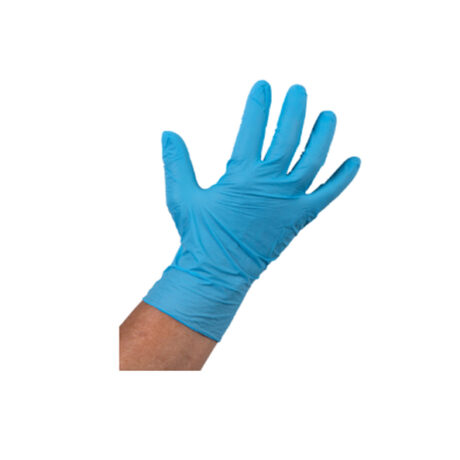 Handschoen nitril blauw ongepoederd L 100 st.