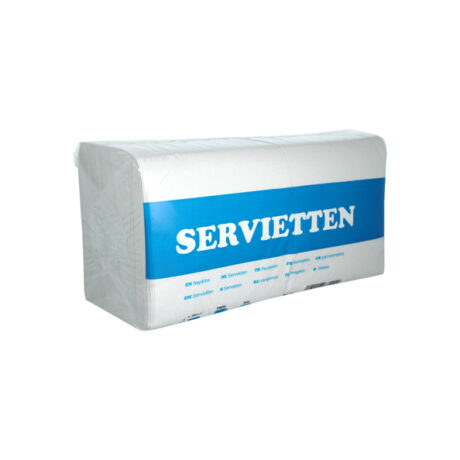 Servet wit 1 laags 33x33 cm 500 st.