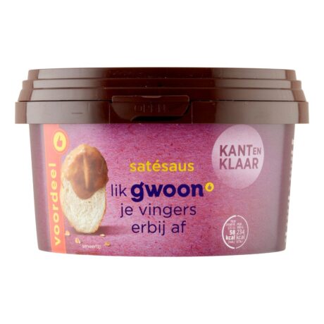 G'woon Satesaus kant en klaar 500 gr